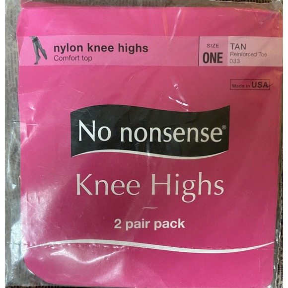 5 Vintage Nylon Stockings Made‎ In USA No Nonsense-Sheer Necessities-Fays Queen - Picture 6 of 6